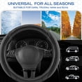 thumbnail image 3 of Skechers Steering Wheel Cover with Memory Foam, Breathable Non-Slip, Universal Fit 14.5"-15" Car Accessories Black, 3 of 7