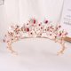 thumbnail image 1 of Zhuge Tiara de boda para novia, diadema de princesa, corona nupcial, joyería para el cabello con diamantes de imitación de cristal, decoración para novia, cumpleaños, graduación, boda (D), 1 of 4