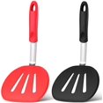 thumbnail image 1 of Volteadores de silicona de 2 piezas, volteador de panqueques Flexible, espátula redonda ancha para huevos, tortitas, hamburguesas, filetes oso de fresa  Hogar, 1 of 5