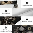 thumbnail image 6 of Geometric Black Outdoor Rug for Patio/Deck/Porch, Non-Slip Large Area Rug 4 x 6 Ft, Abstract Goldeb White Boho Circle Dot Indoor Outdoor Rugs Washable Area Rugs, Reversible Camping Rug Carpet Runner, 6 of 8