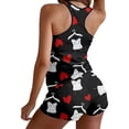 thumbnail image 4 of Conjunto de estampado de amor para el día de San Valentín para mujer, pantalones cortos de cintura elástica, conjuntos de pijamas Fridja nalpqowj17489, 4 of 9