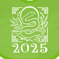 thumbnail image 4 of Inktastic 2025 Chinese New Year Snake Boys or Girls Baby Bib, 4 of 4