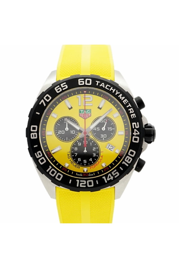 Pre-Owned TAG Heuer Formula 1 CAZ101AM Yellow Dial Men's Watch