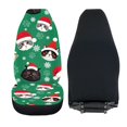 thumbnail image 3 of HUISEFOR Christmas Santa Cat Car Front Seat Covers Breathable Car Seat Covers Protector, Comfortable, Elastic, Soft, Anti Slip, Easy to Installation, Universal Fit for Most Cars SUV, 3 of 6