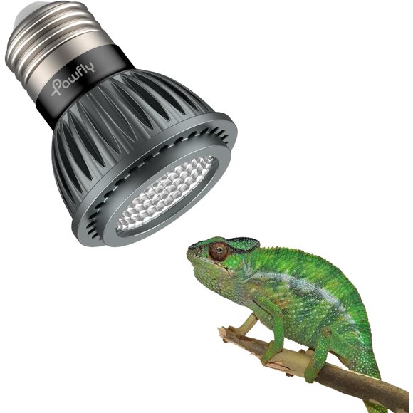 UVB Light for Reptiles, 3 W 5.0 UVB Bulb, Tropical Reptile UVA UVB Lamp for Calcium & Vitamin D3 Synthesis, High Intensity LED Lamp for Turtle, Lizard & Red-Footed Tortoise
