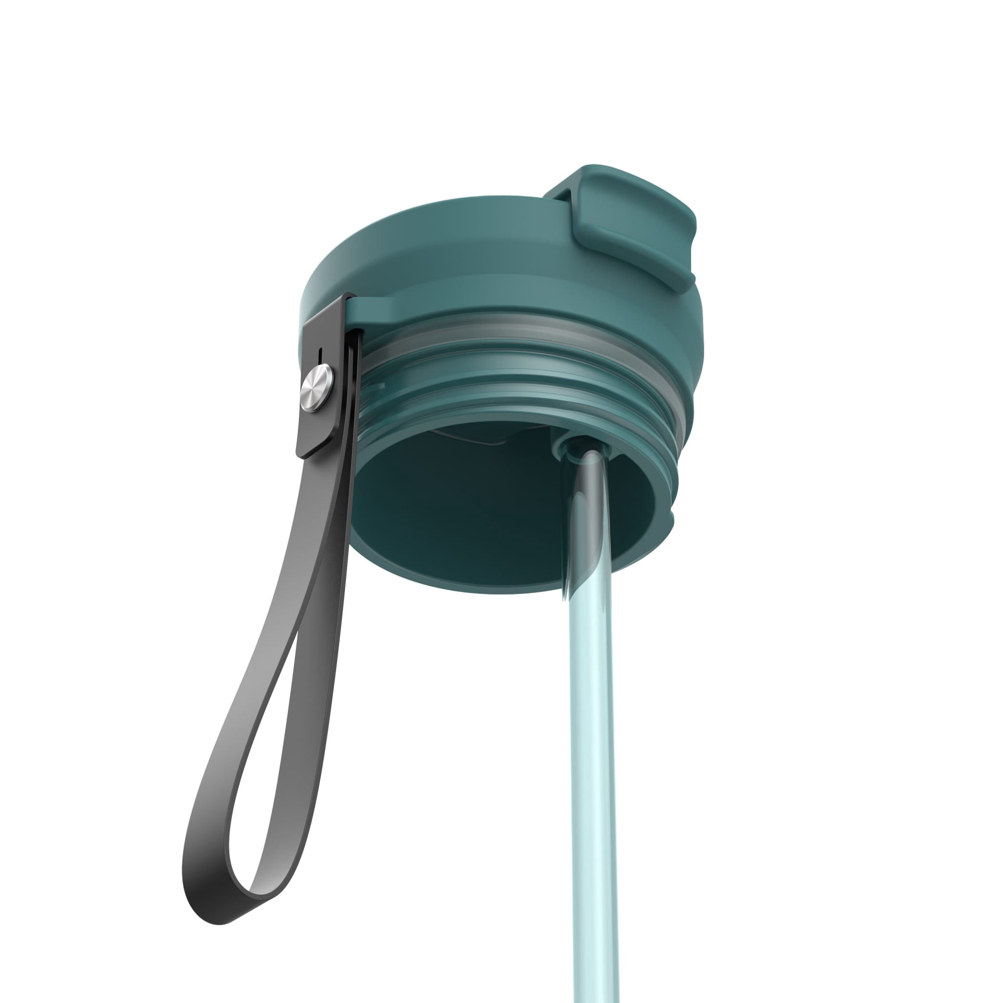 Contigo 24oz DualSip Insulated Stainless Steel Water Bottle with Built-In Straw and Drink Opening, Mineral Teal/Champagne