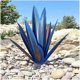 thumbnail image 3 of Tequila Rustic Sculpture Metal Agave Plant Home Decor Rustic Hand Painted Metal Agave Garden Ornamen, 3 of 5