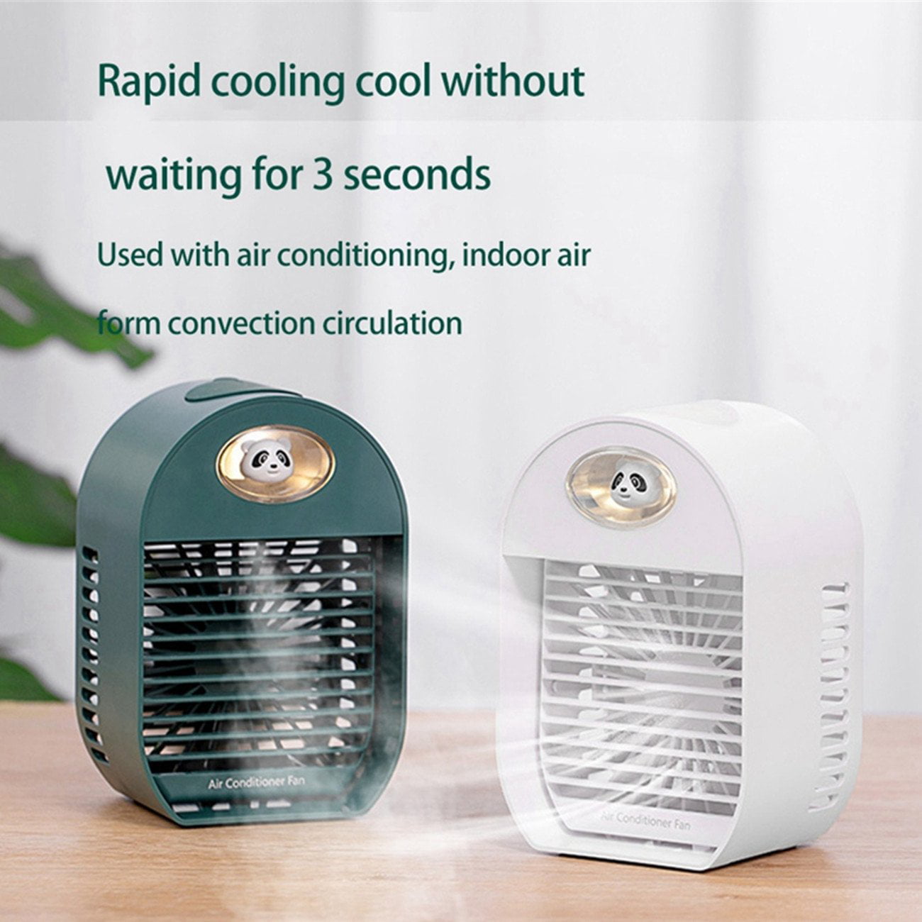 Details about   Portable Mini Air Conditioner Evaporative Cooler Humidifier Personal Desktop Fan 