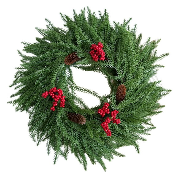 Clearance Sale! Elegant Floral Wreath For Home Seasonal Celebrations And Versatile Wall Hanging For Indoor And Outdoor Use Wreath Practical Home Decor 15.7"
