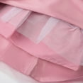 thumbnail image 7 of Uhnice Flower Girl Dress Satin V-Back Ball Gown for Wedding Party with Bowknot (Pink, 4-5T/110), 7 of 7