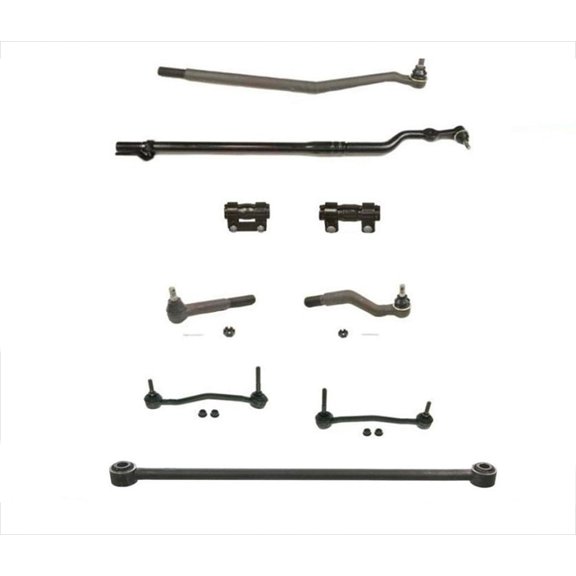 Drag Link Tie Rod Stabilizer 9Pc Kit For Ford F350 F250 Super-Duty 4 Wheel Drive