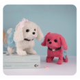 thumbnail image 4 of Electric plush dog, sandpiper, can walk, bark, and wag its tail. Children's electric toys for playing house, electronic pets (vertical eared sandpiper (pink)), 4 of 5