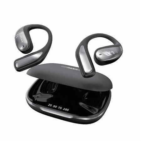 PAXA Vogbuds 5 Pro OWS Smart Voice Assistant Headset, Dynamic Stereo Sound Earbuds with ENC Call Noise Canceling Mic, Digital Battery Display