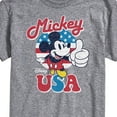 thumbnail image 3 of Disney - Americana - Mickey Mouse USA Flag - Adult Short Sleeve Graphic T-Shirt, 3 of 5