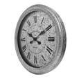 JT Rose & Co. 27" BLACK Galvanized Wall Clock, SC1002