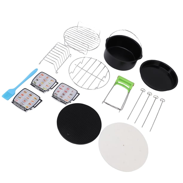 Kit De Accesorios Para Freidora, Juego De Rejilla Para Freidora De Acero Inoxidable 304 Con Moldes Para Hornear Pasteles Y Pizza Para Cocinar
