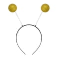 thumbnail image 1 of Yartina Girls Glossy Metallic Flared Pleated Mini Skirt Alien Cosplay Hair Hoop Outer Space Costume Gold 10, 1 of 6