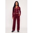 thumbnail image 2 of Women's Velour Zip Front Sweatshirt, 2 of 4