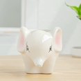 thumbnail image 2 of Cute Animal Ceramics Planter Small Succulent Pot Cartoon Shaped Plant Pot for Mini Plants Flower Cactus, Smooth Shiny Ceramic - Plants Not Included (Elephant), 2 of 7