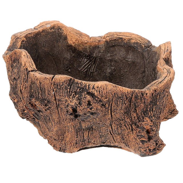 Concrete Planter Faux Wood Flowerpot Cement Flower Planter Cement Planter Cement Craft