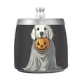 thumbnail image 7 of Yayeee Ashtray with Lid for Cigarette Smokeless Stainless Steel Home Ash Holder, White Halloween Dog, 7 of 7