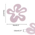 thumbnail image 2 of Unique Bargains 1 Pc Reusable Flower Silicone Coaster Pink, 2 of 5