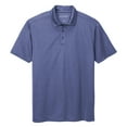 thumbnail image 5 of Yellow Rooster Mens Short Sleeve Heathered Silk Touch Polo Royal Heather 4XL, 5 of 7