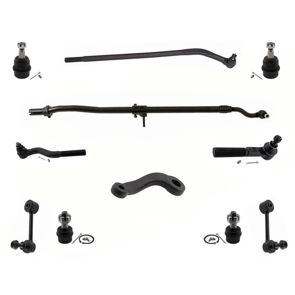 For Wrangler 07-17 Ball Joints Tie Rod Arm To Steering Assembly Front 11Pc Kit