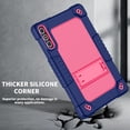 thumbnail image 7 of Hoibon for KADYBE D106 / MEIZE D106 Android 14 Tablet Shockproof Case with Shoulder Strap Kiskctand Kids Friendly Case For VOZIZOV D106 Android 14 / FEONAL 10.1 inch 2024 Tablet - NavyPink, 7 of 7