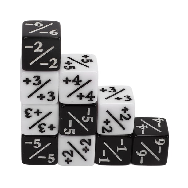 Dados, Positivos y Negativos Dados de PlásTico de 16 mm para la enseñanza de matemlicas