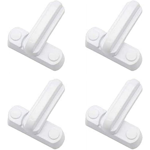 Lot de 4 Serrures Loquets Bloque Poignee Sécurité Domestique Supplémentaire Remplacement Pour Maison Portes Placards Fenêtres