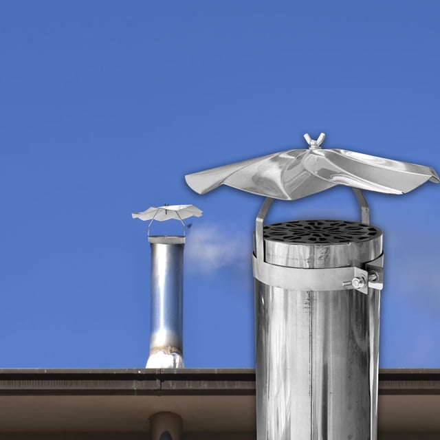 Tapa de lluvia para chimenea perfecl de Acero inoxidable 10cm