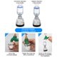 thumbnail image 5 of Aireador de grifo de 360 ​​grados de presión giratoria de aumento de la cabeza de agua ajustable lavable lavabo grifo burbujeador rociador Juegos de accesorios de baño Transparente Corto Billuyoard HA012280-03, 5 of 6