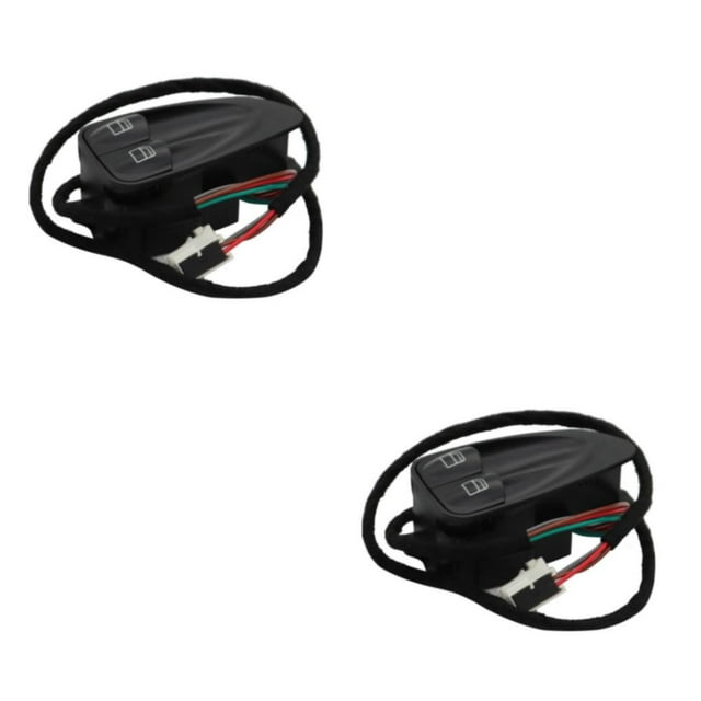 Maytalsory Black Easy-to Vehicle Left Door Power Window Switch Long-lasting And Durable Antioxidant Plastic 2Set