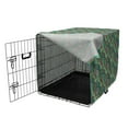 thumbnail image 3 of Leaves Dog Crate Cover, Tropical Jungle Leaves and Branches Colorful Foliage Island Composition Wildlife, Easy to Use Pet Kennel Cover Small Dogs Puppies Kittens, 7 Sizes, Multicolor, by Ambesonne, 3 of 6