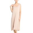 thumbnail image 2 of SWSMCLT Women's Midi Loungewear Nightgown Baggy Basic Cool Comfy Classic Elasthane Night Gown Billowy Lounge Dress Casual Nude XX-Large, 2 of 5