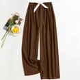 thumbnail image 2 of Women's Fleece Pants Casual Cute Fluffy Soft Loose Pants Winter Funny Plush Warm Bottoms Coffee Free, 2 of 4