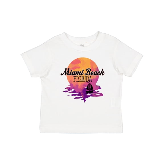 Inktastic Miami Beach Florida Vacation Sunset Girls Baby T-Shirt