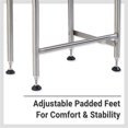 thumbnail image 4 of Shower Seat HDP with Legs, ADA Heavy Duty Shower Chair for Inside Shower 600lbs | 304 Stainless Steel | Shower Chair for Elderly and Disabled | Folding Shower Seat Wall Mounted | 34.5" x21” Left Hand, 4 of 6