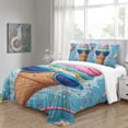 thumbnail image 4 of 3D Ice Cream Printed Comforter Cover Set Children Adult Unique Design Bedding Set Bedroom Decor,Full (80"x90"), 4 of 5