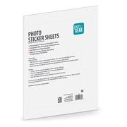 Pen+Gear Photo Stickers, 10 Sheets, White, 8.5 x 11