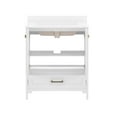 thumbnail image 6 of Flash Furniture Haven 30" Bathroom Vanity with Sink and Storage Cabinet White/Gold (FSBN430KDWHHGD), 6 of 11