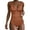Orange, variant on Fashion Women's Colorful Print Bikini Set Sexy Tight Fitting Push Up Effect Two Piece Swimsuit Alluring Bodycon Design for Beach & Pool Party