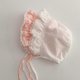thumbnail image 4 of Princess Lace Hat Baby Hat Spring Hat Toddlers Sun Protections Hats Little Girl Infant Cotton Lace Bonnet Caps, 4 of 5