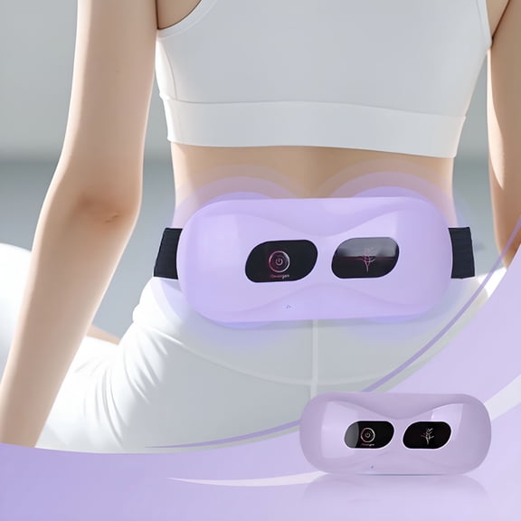 XIRQI Waist and Belly Fat Burning Fitness Massager | Abdominal Kneading Slimming Vibration Belt | 6 Speed Wireless Rechargeable Device | Home Portable Body Shaper | Targets Abdomen, Back, Thighs