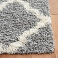 thumbnail image 5 of SAFAVIEH Dallas Logan Geometric Shag Area Rug, Grey/Ivory, 10' x 14', 5 of 11