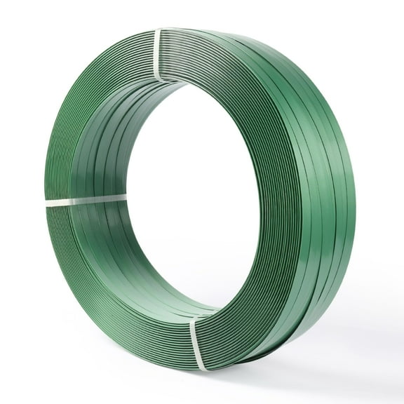 U.S. Solid Packaging 3/4" x 0.039" x 2723ft. Length Polyester PET Strapping Roll Green UV Water and Rust Resistance