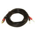 thumbnail image 1 of 35ft 1 Wire SubWoofer 18AWG (1 RCA to 2 Pos/Neg Speaker Connects) Cable, 1 of 2