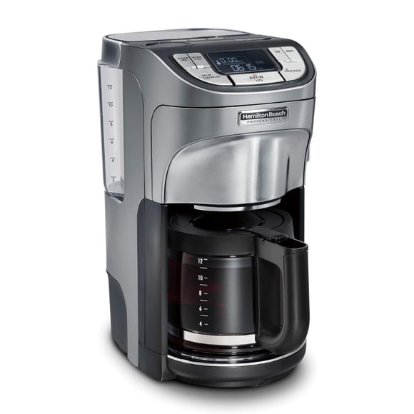 Cafetera de Goteo Hamilton Beach Programable para 12 tazas con Jarra de Vidrio 1350W