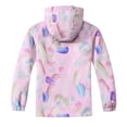 thumbnail image 4 of NAISIBABY Boys Girls Windbreaker Jackets, Lightweight Hooded Fashion Prints Casual Hardshell Coat Pink 6-7T, 4 of 7